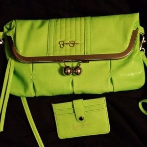 Like New! Jessica Simpson Bright Green Purse